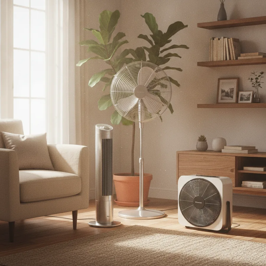 Топ напольных вентиляторов: обзор по типам устройств